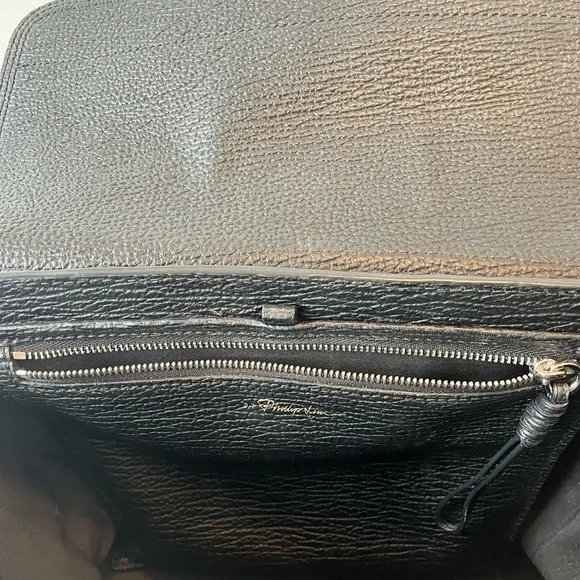 Phillip Lim 3.1 Pashli Medium Satchel in Black Peeble Leather. - Picture 7 of 7